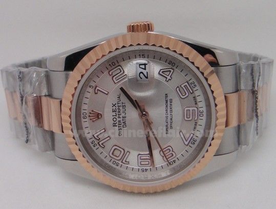 Replica Datejust 2-Tone Rose Gold President Silver Arabic Men's Replica Datejust 2-Tone Rose Gold President Silver Arabic Men's
